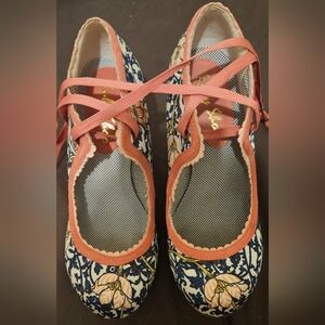 Ruby Shoo Floral Pattern Heels